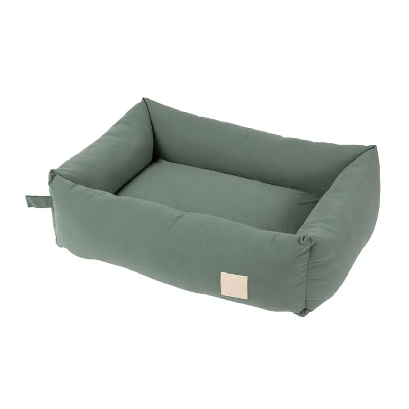 [15% OFF] Fuzzyard Life Premium Cotton Myrtle Green Lounge Dog Bed (3 Sizes)