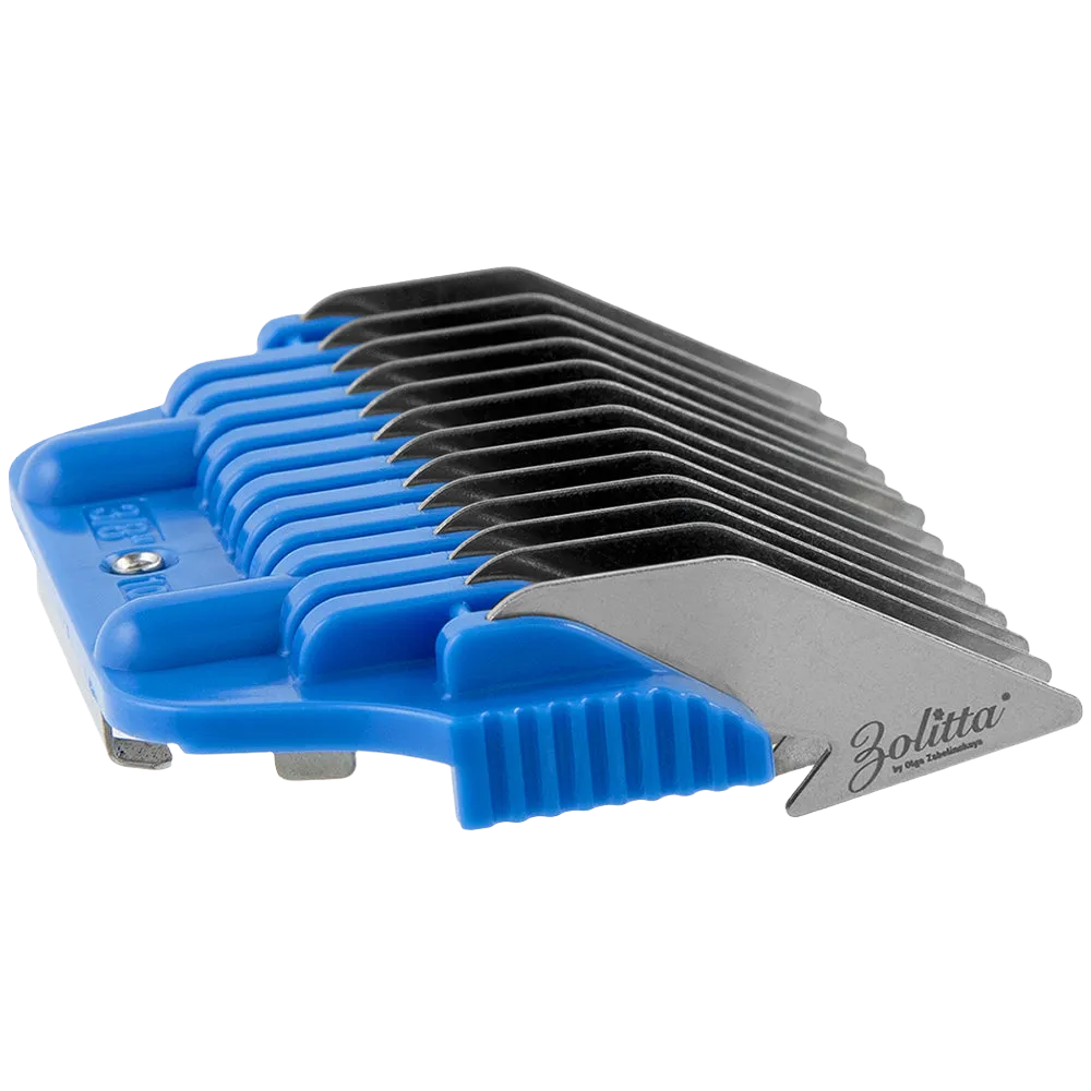 #2 3/8" Blue Wide Attachment Comb 10 mm by Zolitta