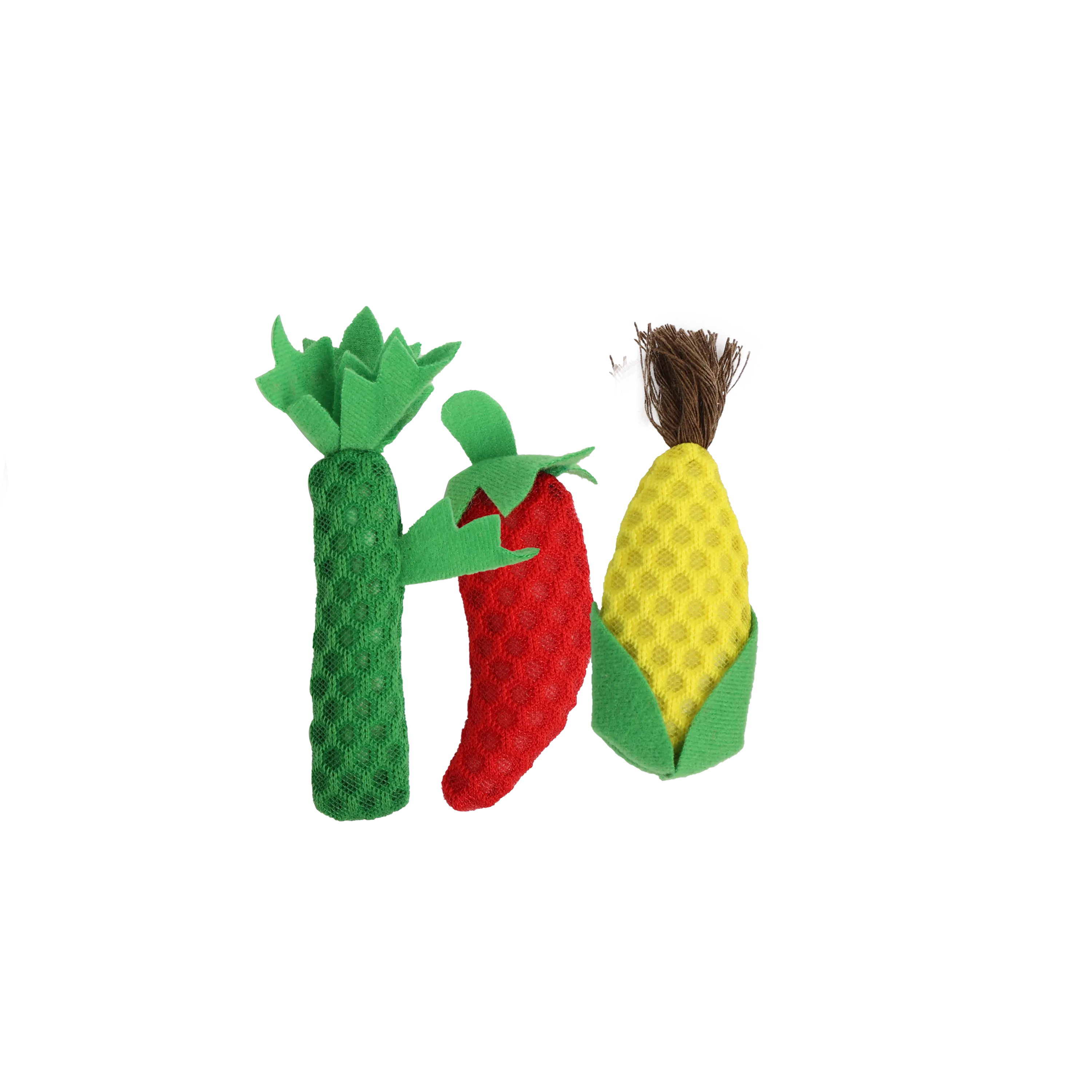 AFP Green Rush Veggies Cat toy - Pack of 4 toys