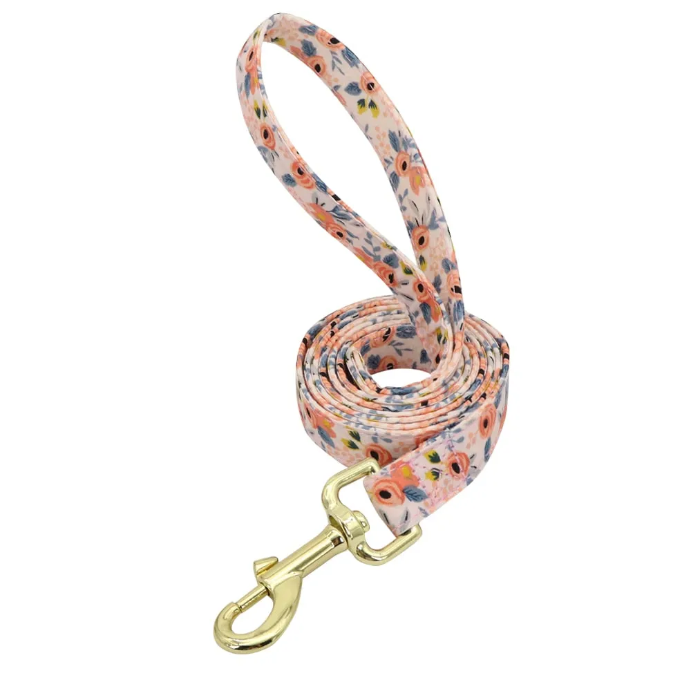 Best Elegant Floral personalized Collar Custom Nylon Engraved ID Tag