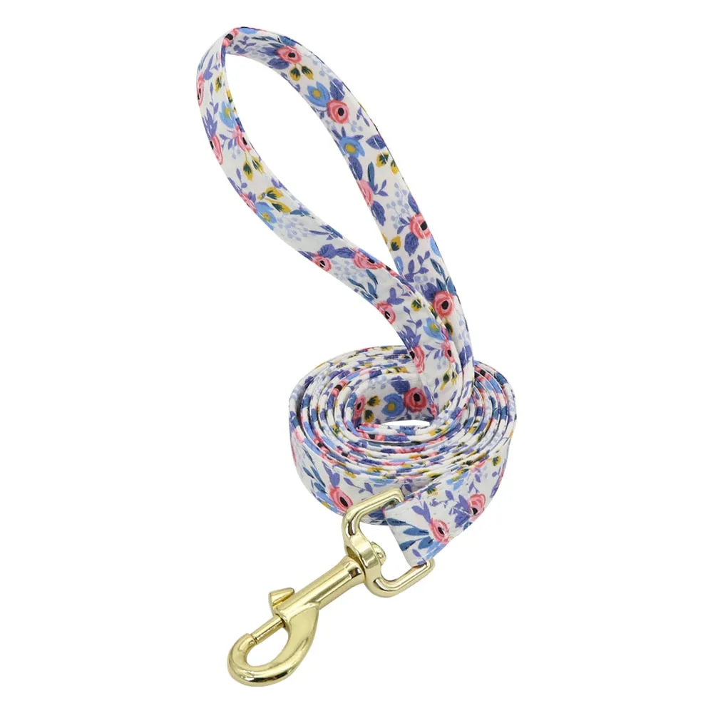 Best Elegant Floral personalized Collar Custom Nylon Engraved ID Tag