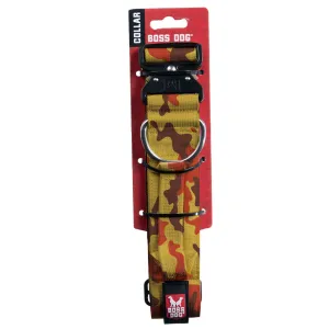 Boss Dog Tactical Collar 2" Wide 20"-28" XLarge Camo Orange