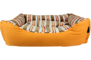 Canvas Striped Pet Bed - green