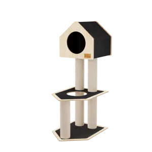 Condo Deluxe Cat Tree with High-Quality Fique Rope