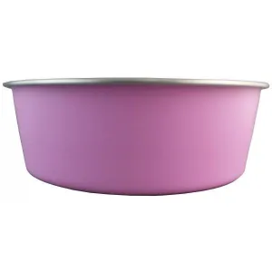 Delisio Design Stainless Steel Dog Bowl Pink Medium
