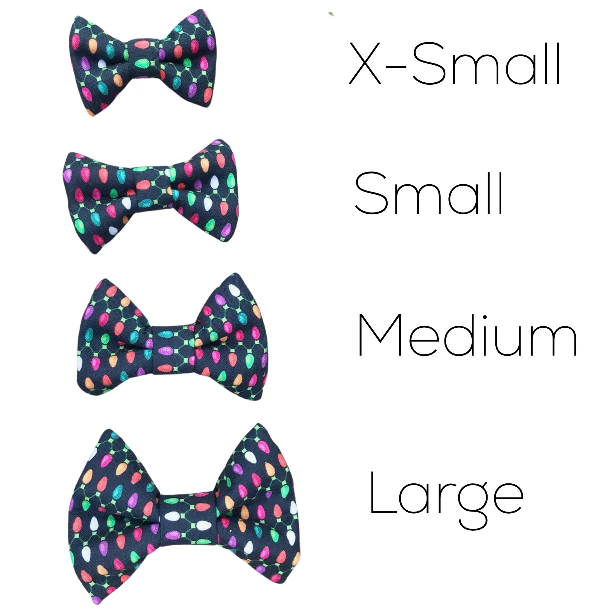 Dog Bow Tie - Christmas Lights