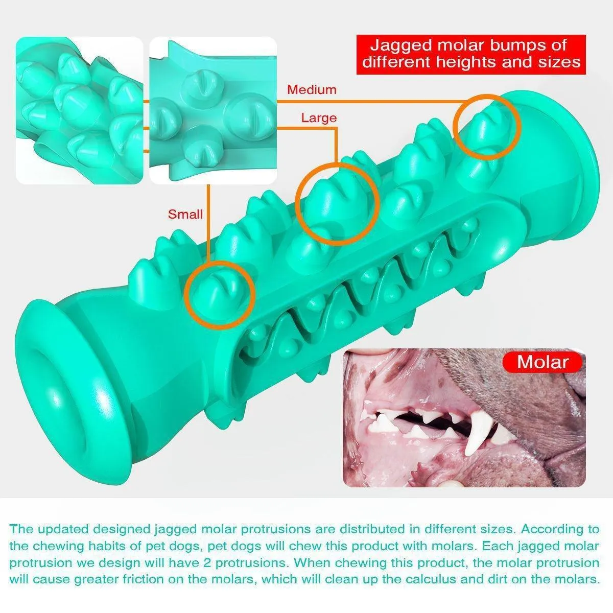 Dog Chew Toys for Aggressive Chewers Durable Dog Toys with Brush
