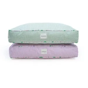 DOGUE Gingham Floor Dog Cushion
