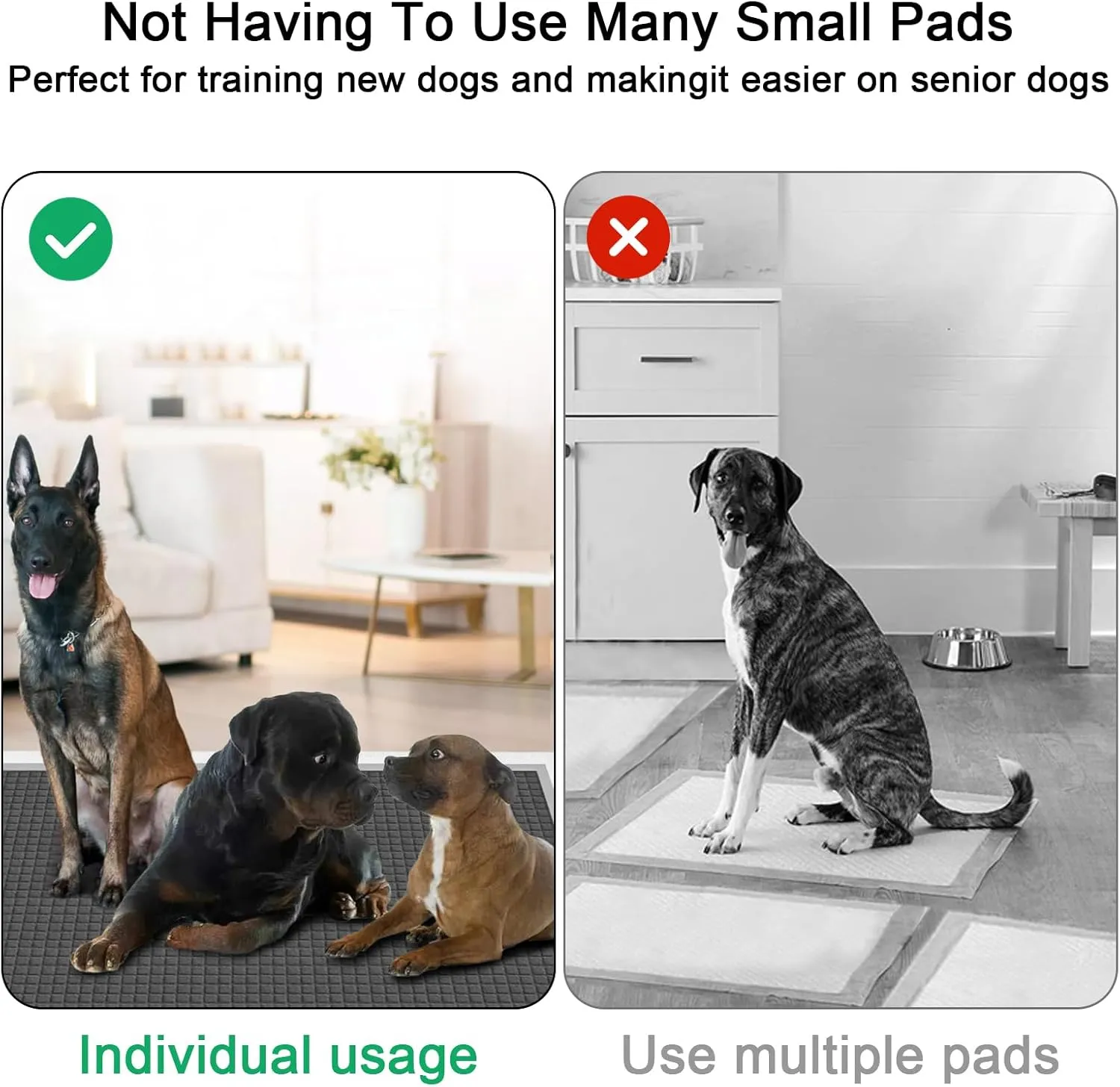 ELEGX Extra Large 54"x37" 80 Pcs Odor-Control Super Absorbency Charcoal Pee Pads for Dogs - Leak-Proof Pet Training, Thicken Disposable Potty Pads for Puppies, Cats, Rabbits