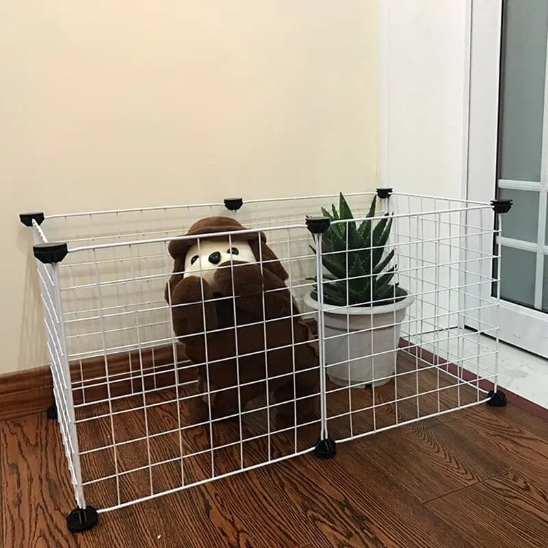 Foldable Pet Playpen Iron Fence Puppy Kennel House Exercise Training Puppy Kitten Space Dogs Supplies rabbits guinea pig Cage