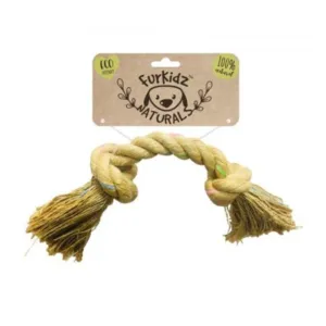 Furkidz Natures Choice Jute Knott Natural Rope Dog Toy