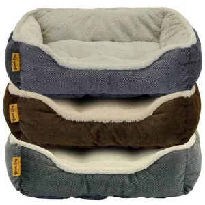 Good Dog Bolster Puppy Bed Assorted, 21 in