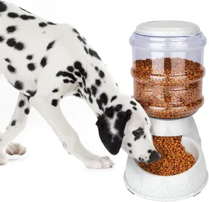 Kenond Automatic Dog and Cat Feeder - 3 Gallon Gravity Food Dispenser for Large Breeds - Pet Feeding Station