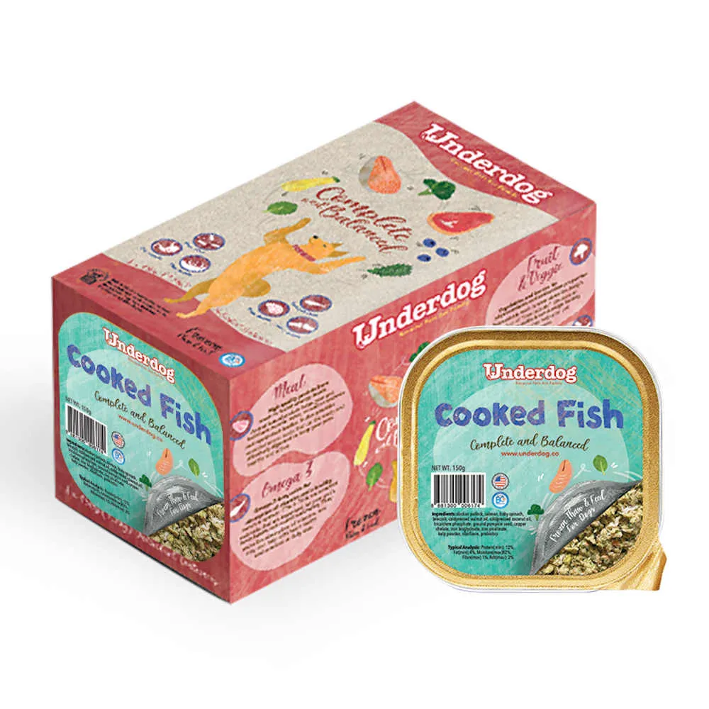 KOHE-VERSARY 8% OFF: Underdog Cooked Fish Complete & Balanced Frozen Dog Food 1.2kg