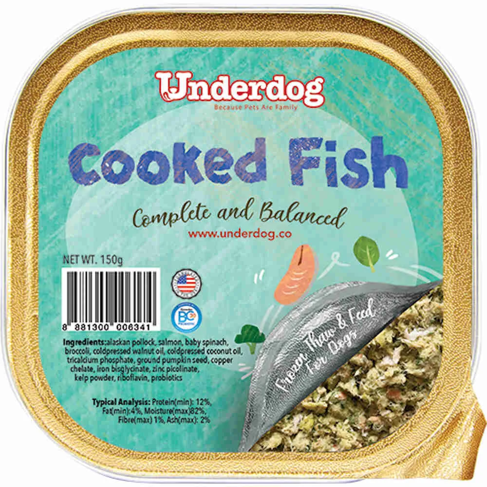KOHE-VERSARY 8% OFF: Underdog Cooked Fish Complete & Balanced Frozen Dog Food 1.2kg
