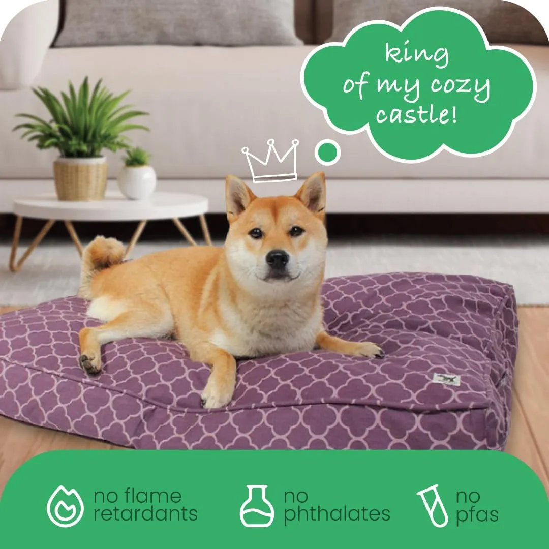 Molly Mutt Huge Dog Bed Cover -Royals - Measures 36X 45X 5 - 100% Cotton - Durable - Breathable - Sustainable - Machine Washable Dog Bed Cover