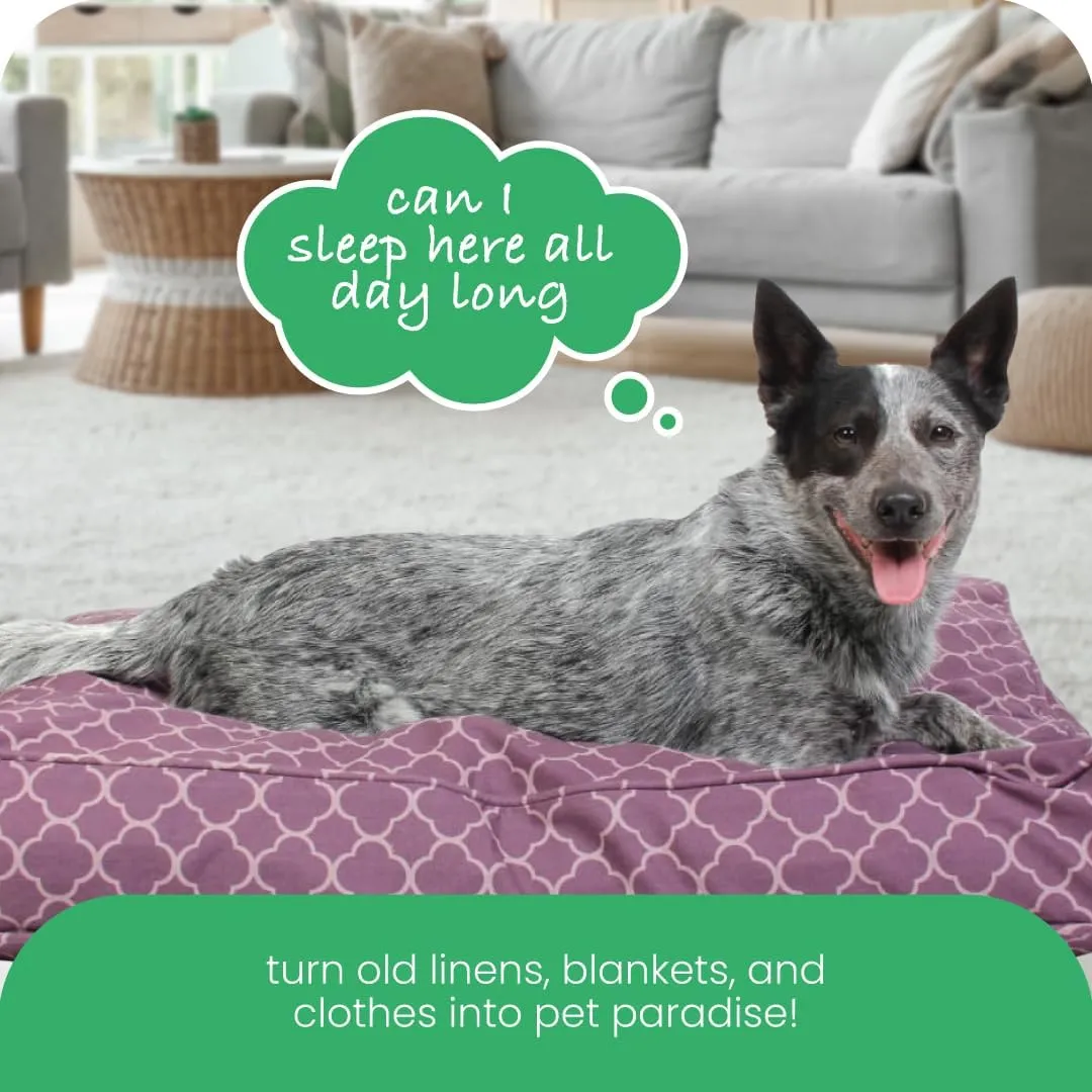Molly Mutt Huge Dog Bed Cover -Royals - Measures 36X 45X 5 - 100% Cotton - Durable - Breathable - Sustainable - Machine Washable Dog Bed Cover