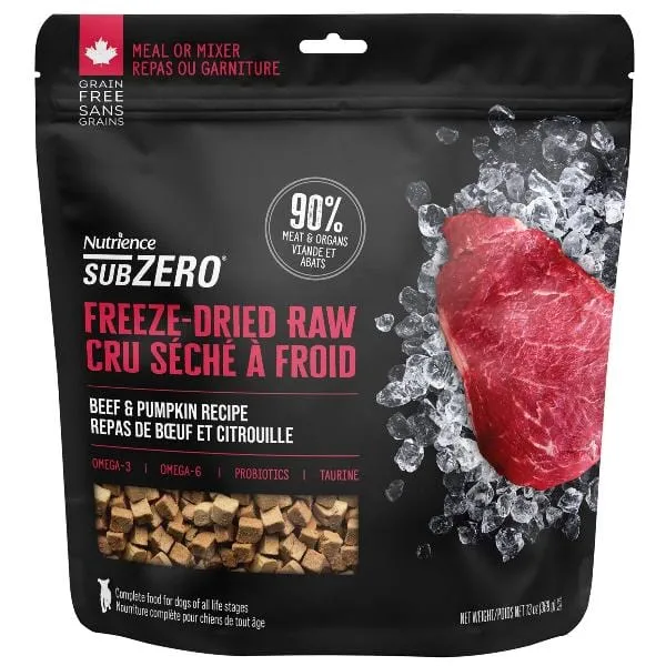 Nutrience SubZero Freeze-Dried Raw Beef & Pumpkin Dog Food