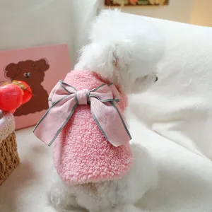 Pet Clothes | Bow Type Dog & Cat Clothing | Autumn and Winter Style Bow