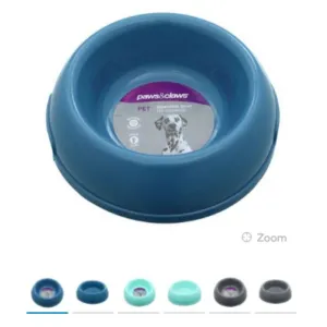 Pet Essentials Round Bowl with Handle - 16cm x 21cm x 6.5cm