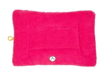 Pet Life - Eco-Paws - Reversible Comfortable Dog Bed - Pink/Dark Yellow