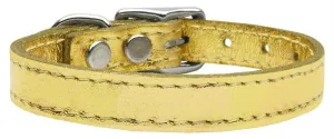 Plain Metallic Leather Gold 26