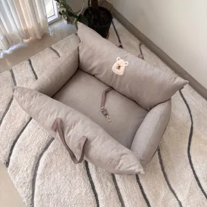 PoochMate Dog Travel Bed Large : Sandstone Beige