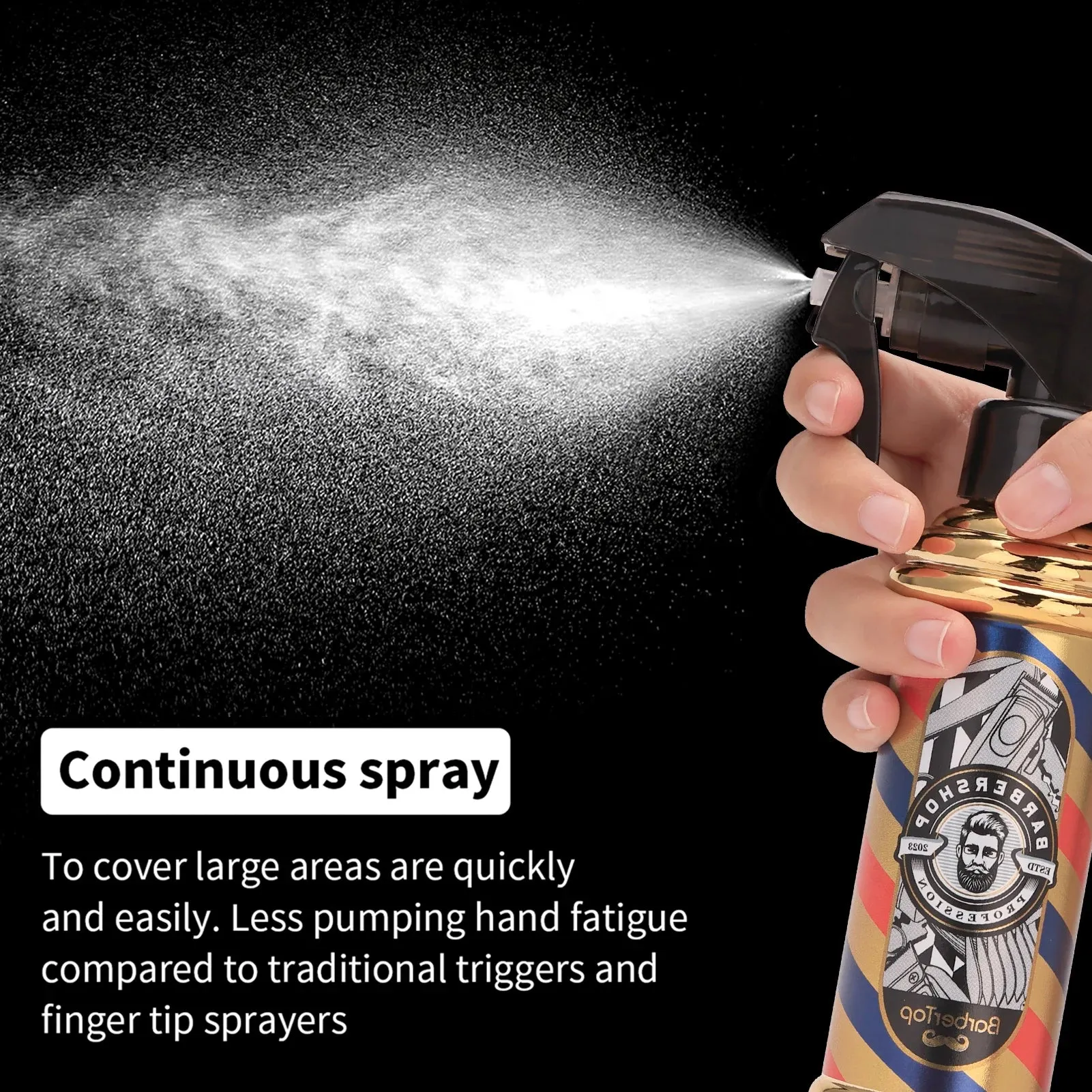 Professional Haircut Set – Barbershop Spray Bottle, Comb, Brush & Styling Tools