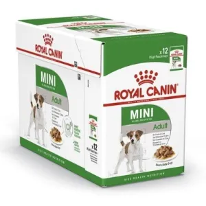 Royal Canin Wet Dog Food Mini Adult Pouch Gravy 12 x 85g