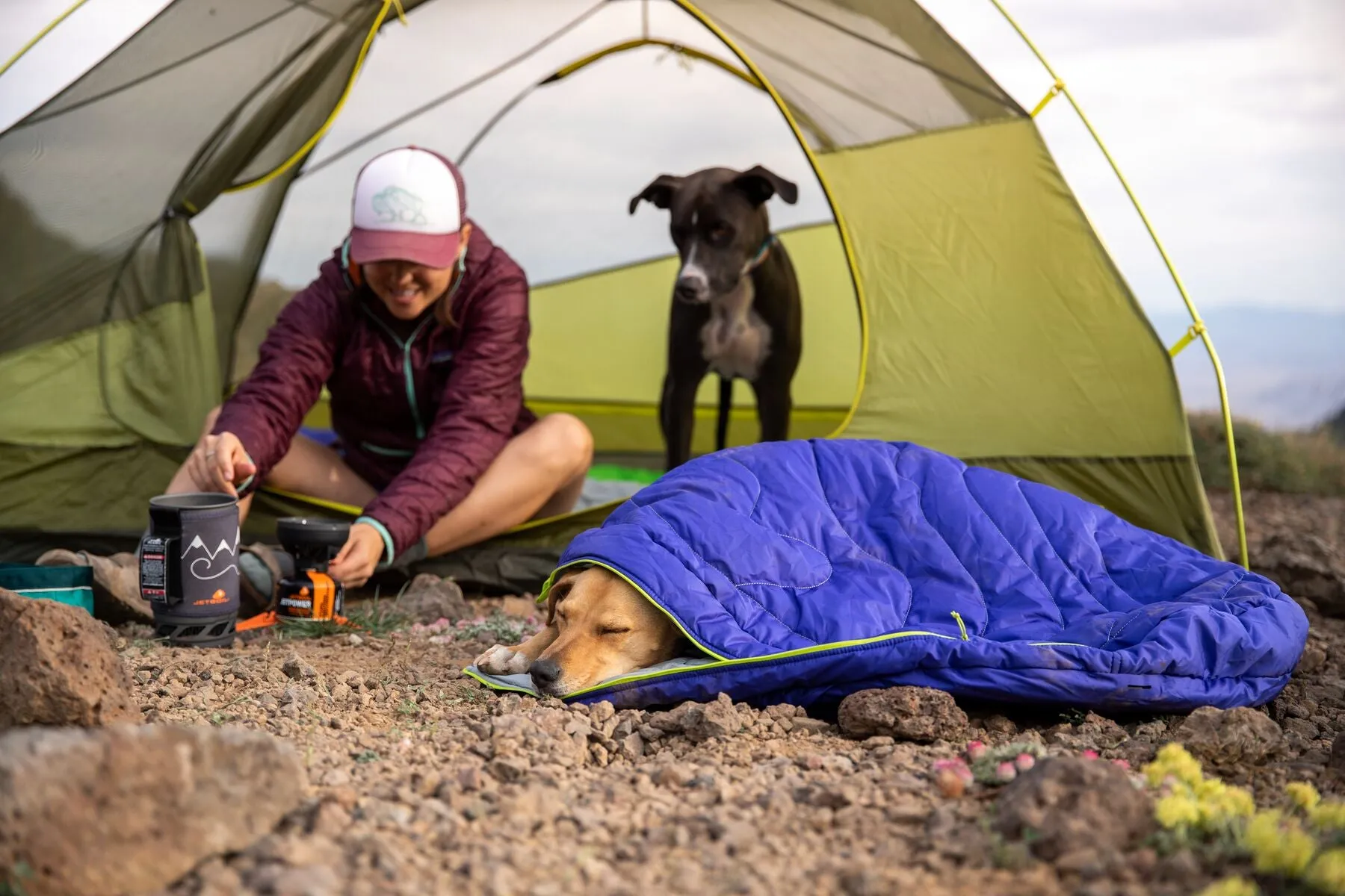 Ruffwear Highlands Sleping bag - Dog bed on the go