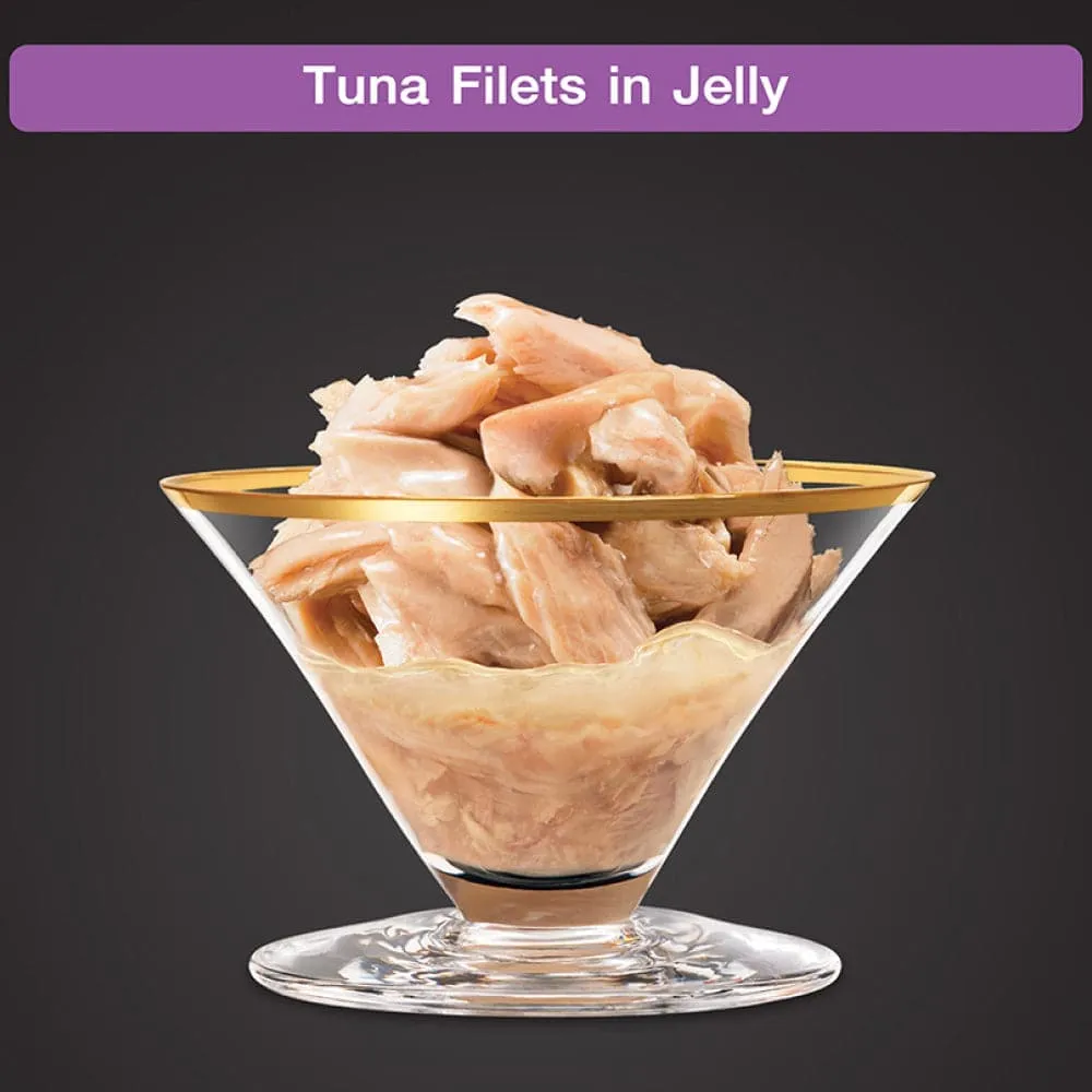 Sheba Pure Tuna Filets in Jelly Premium Cat Wet Food and Salmon Flavour Irresistible All Life Stages Cat Dry Food Combo