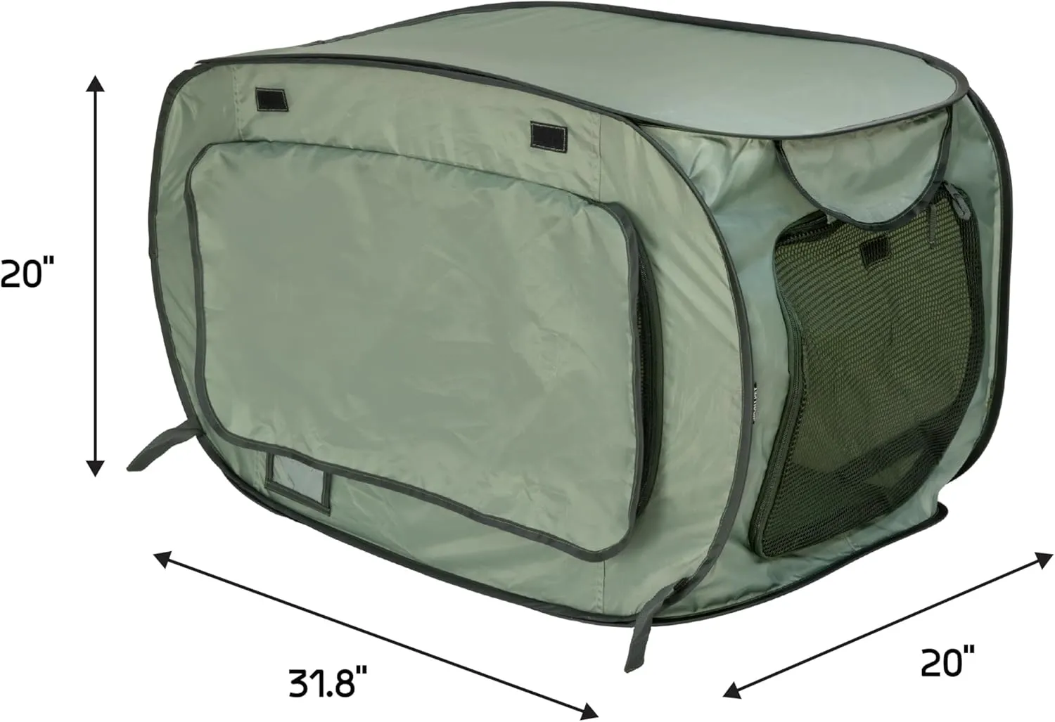 SportPet Designs Large Pop Open Kennel, Portable Cat Cage Kennel