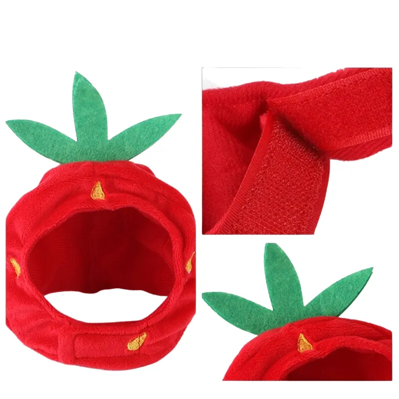 Strawberry Headgear For Cats