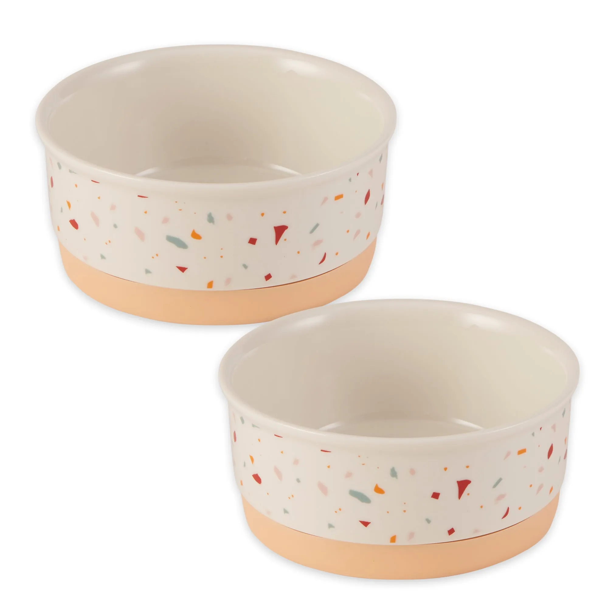 Terrazzo Pet Bowl Set of 2, Small - 3/4 C Capacity