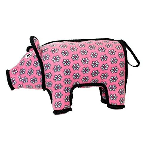 TUFFY World's Tuffest Soft Dog Toy | Barnyard Animal Pig - Large