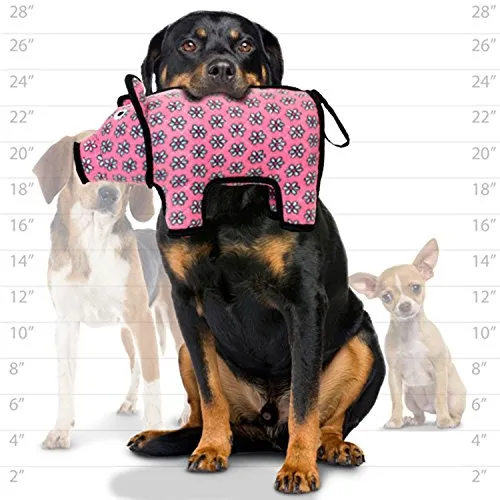 TUFFY World's Tuffest Soft Dog Toy | Barnyard Animal Pig - Large