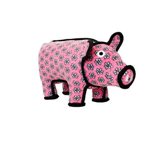 TUFFY World's Tuffest Soft Dog Toy | Barnyard Animal Pig - Large