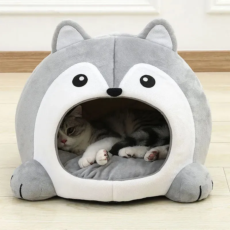 Ultra-Soft Cat Bed – Cozy Basket & Lounger for Pets