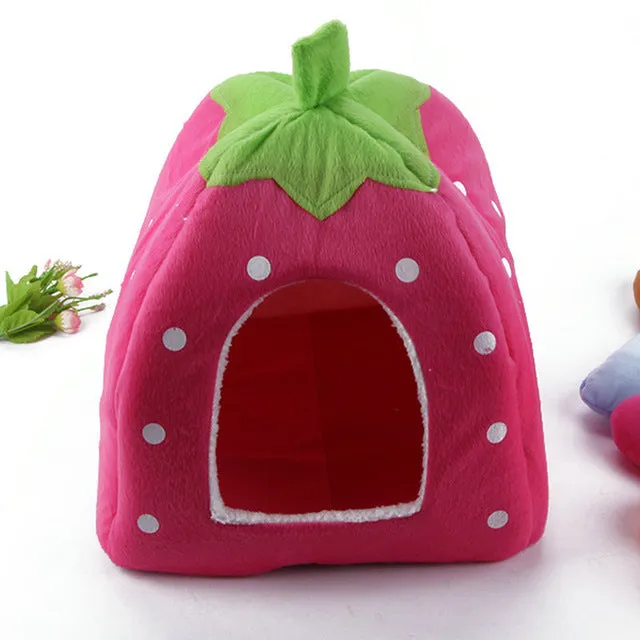 Vividly Lovely Strawberry Design Pet Cage