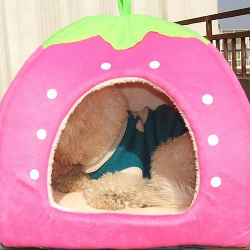 Vividly Lovely Strawberry Design Pet Cage