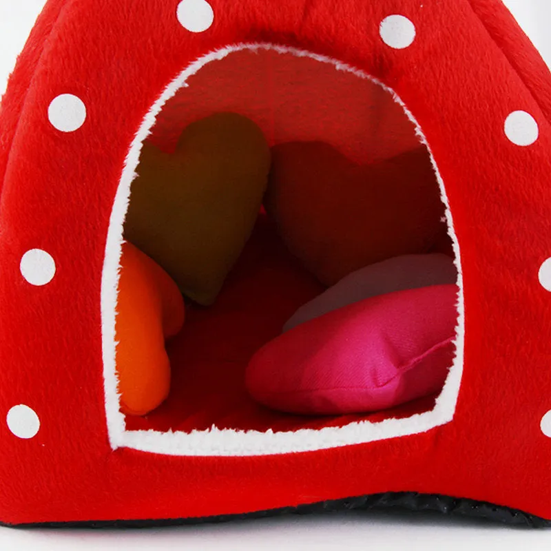 Vividly Lovely Strawberry Design Pet Cage