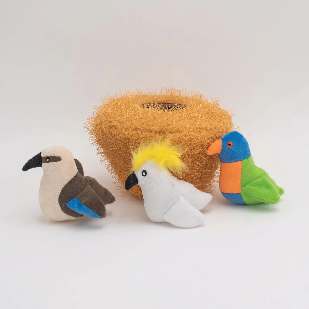 Zippypaws Burrow Australian Birds Nest Dog Toy